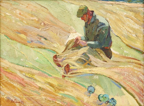 Картина "Починка сетей".