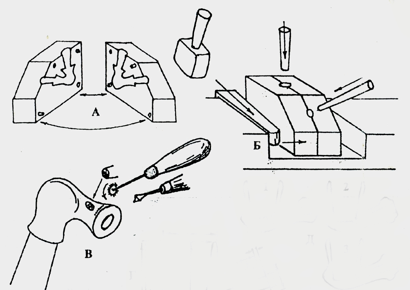 Схема изготовления турецкой трубки в формочке