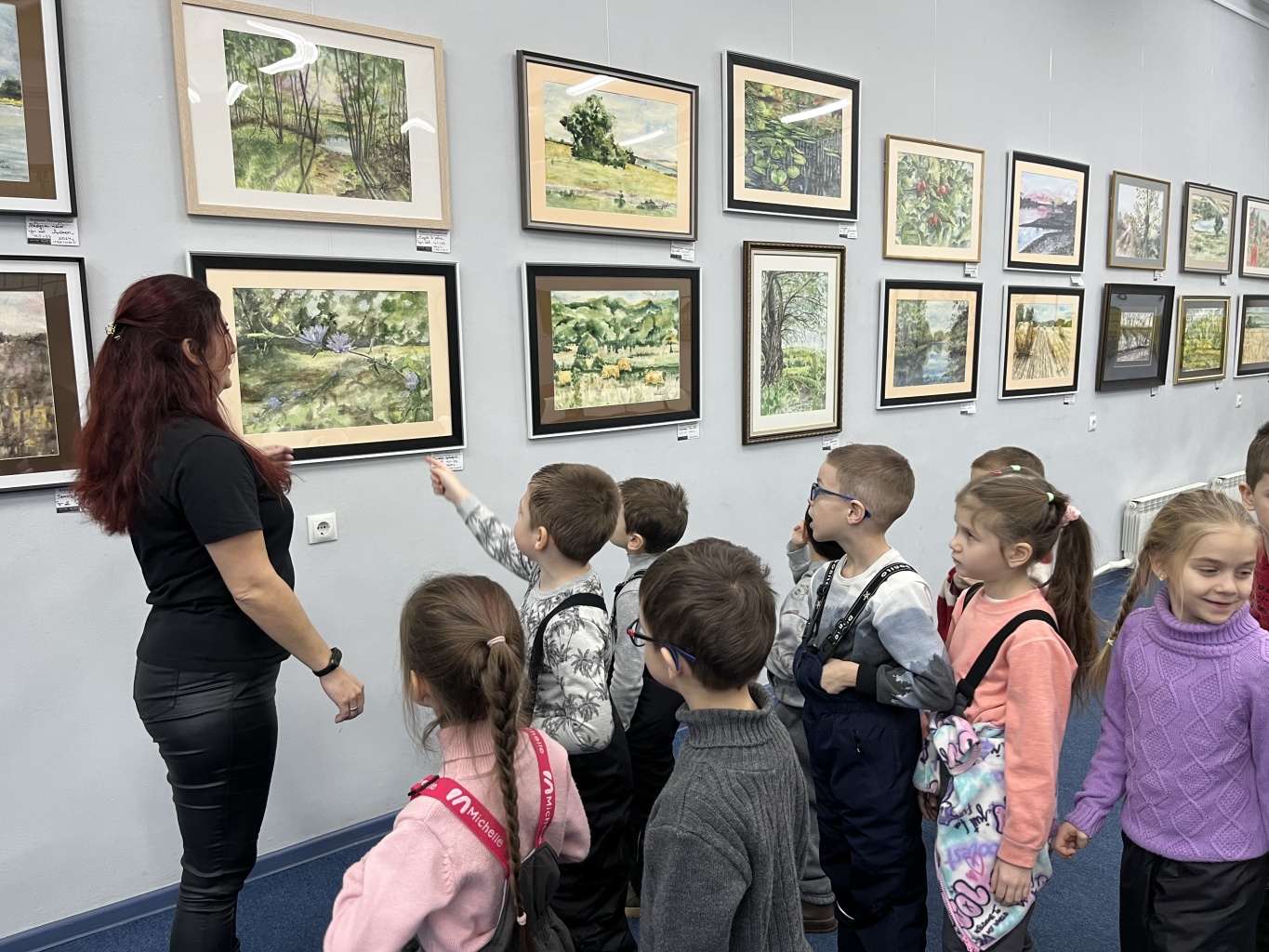Творчество юных художников в выставочном зале «Меценат» 
