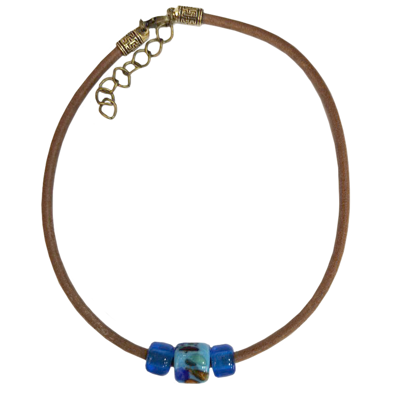 Античный кожаный чокер