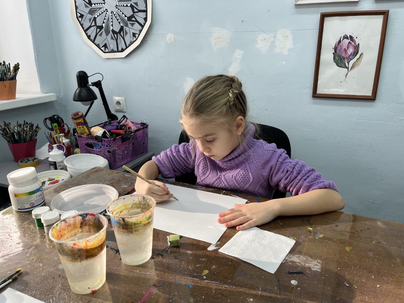 Творчество юных художников в выставочном зале «Меценат» 