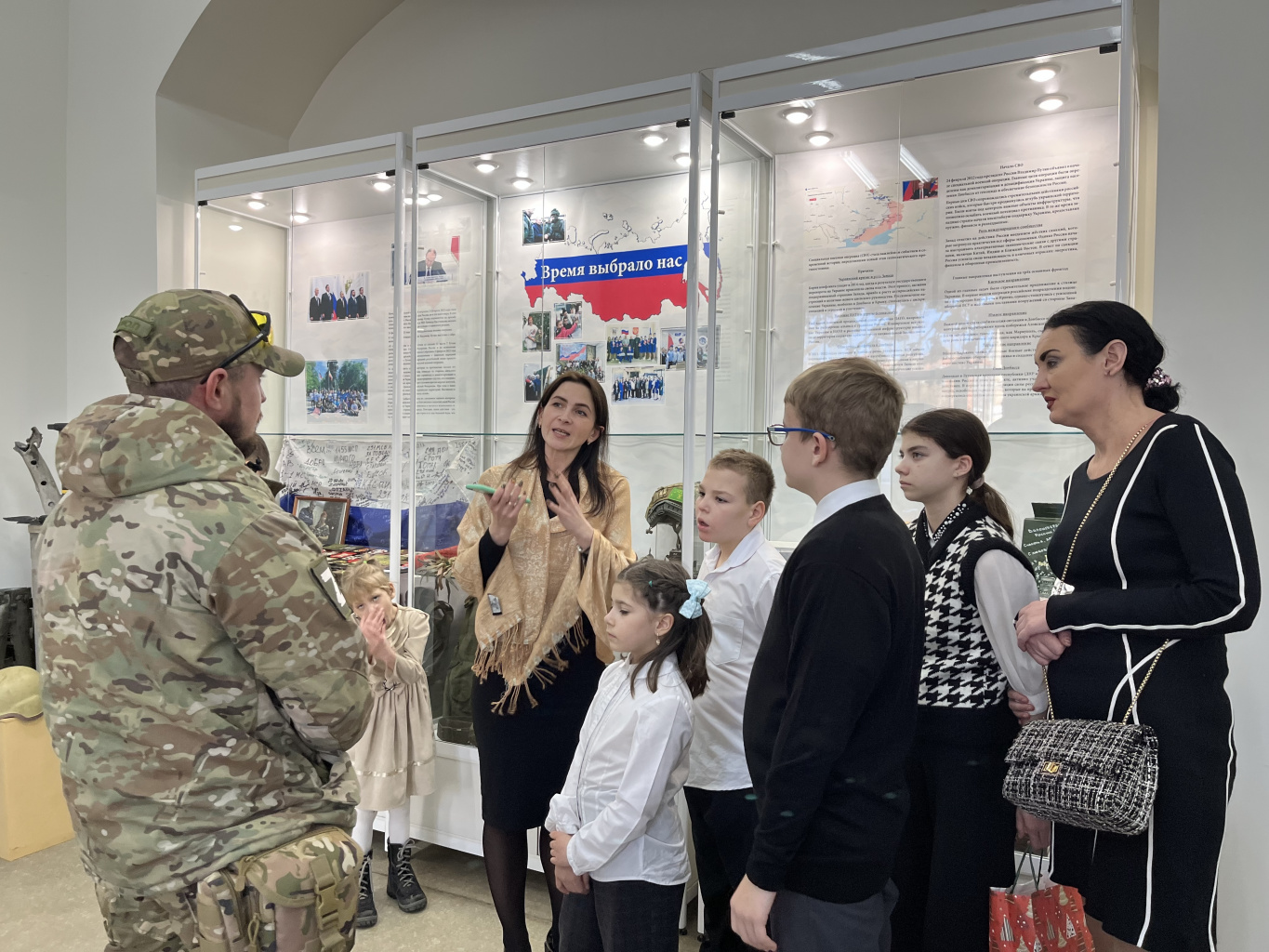 Урок мужества на выставке «Время выбрало нас»
