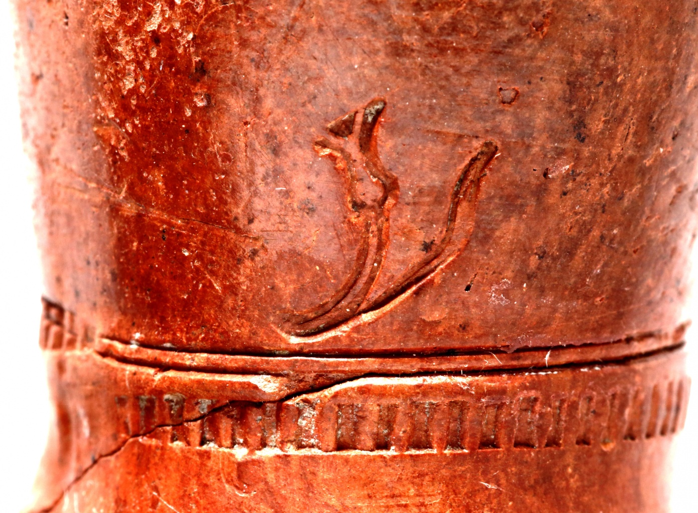 Клеймо-тюльпан на трубке, XVIII в