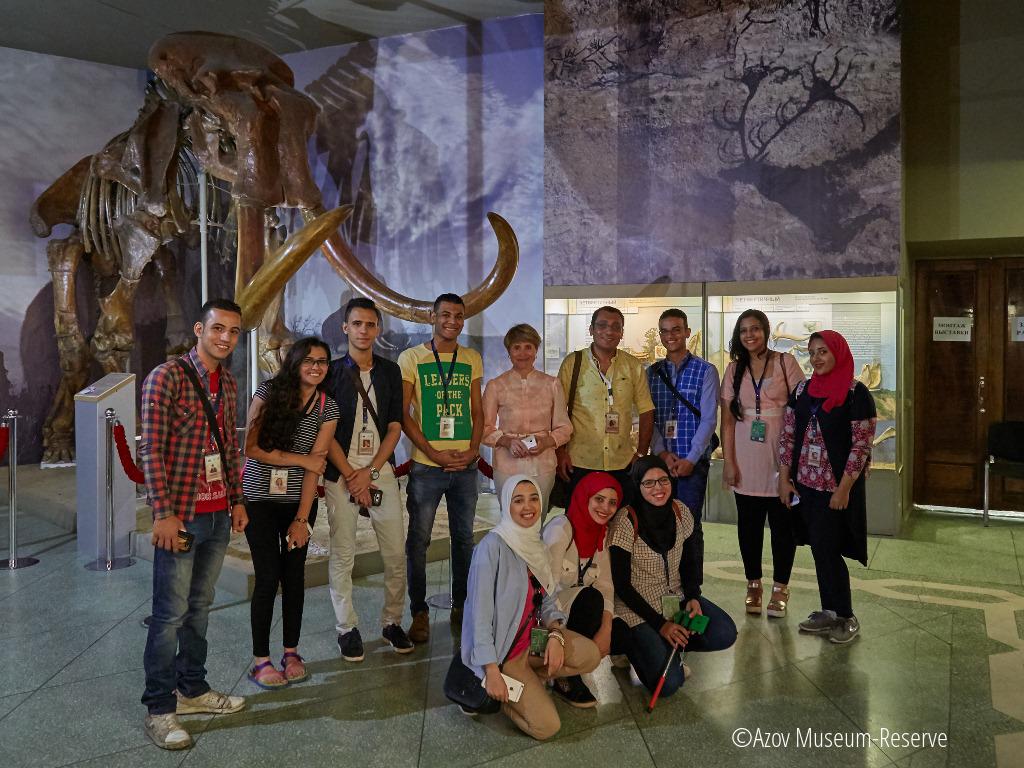 Египетская делегация в Азовском музее (2016 г.).