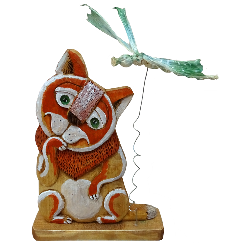 Кот и стрекоза