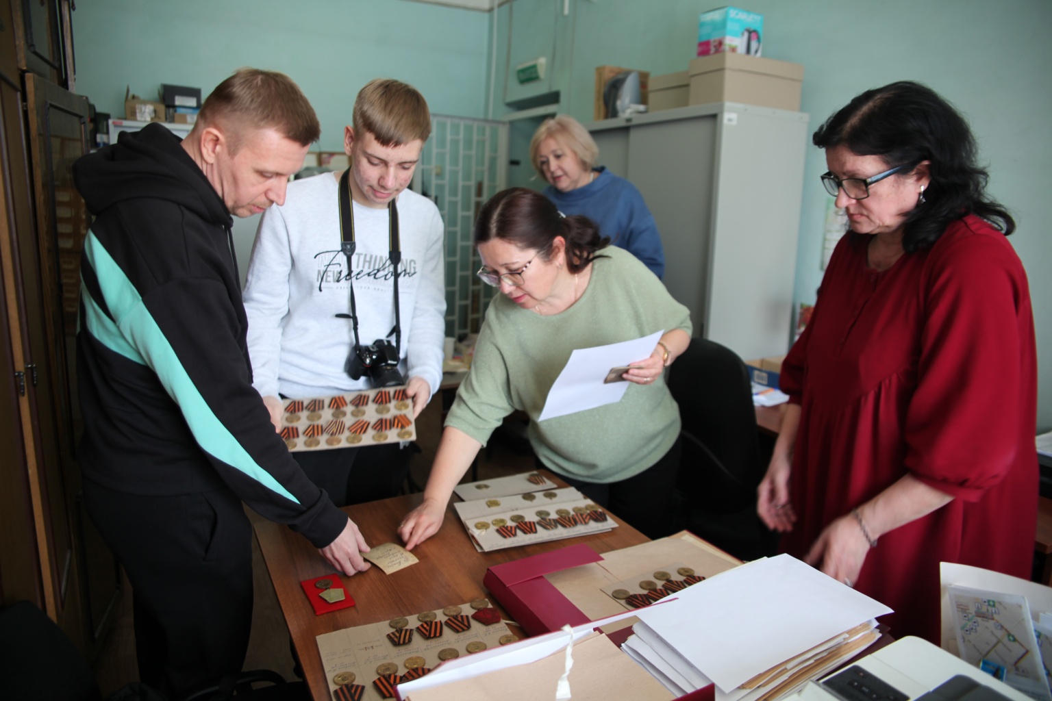 Потомки ветерана посетили музейные фонды