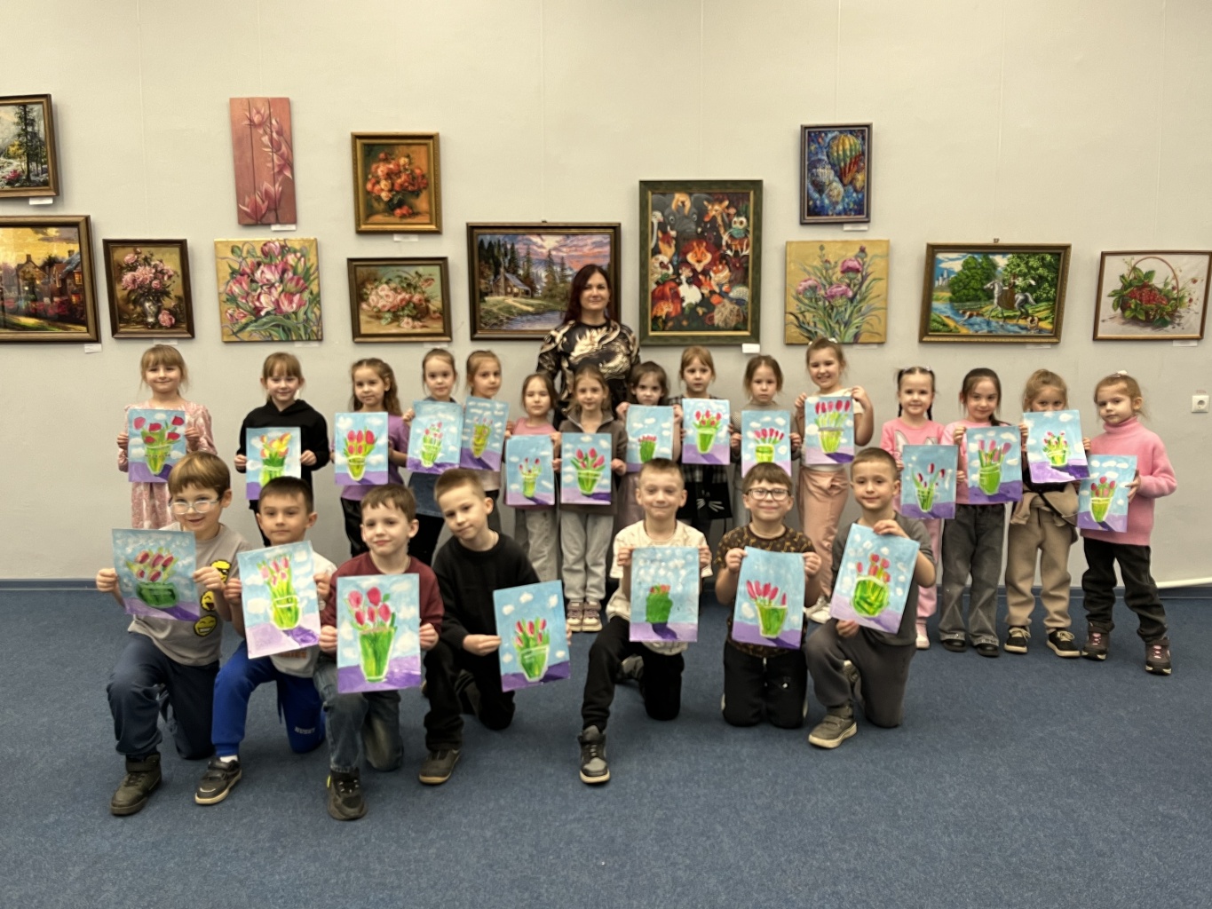 Весеннее настроение в выставочном зале «Меценат»